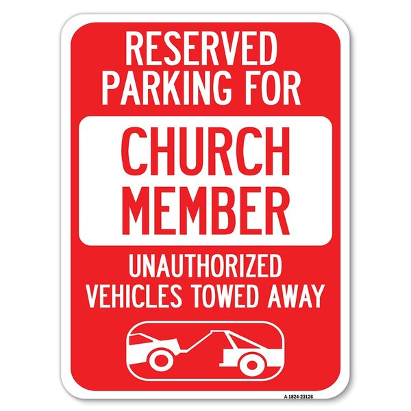 Reserved Parking for Church Member Unauthorized Vehicles Towed Away, A-1824-23126